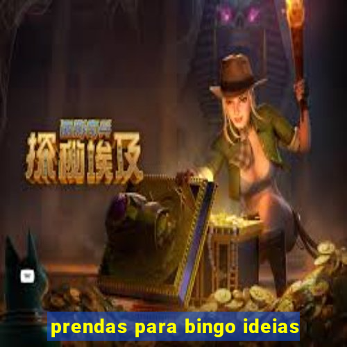 prendas para bingo ideias