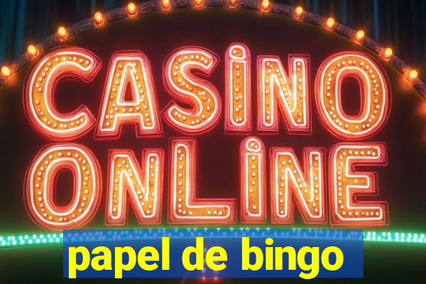 papel de bingo