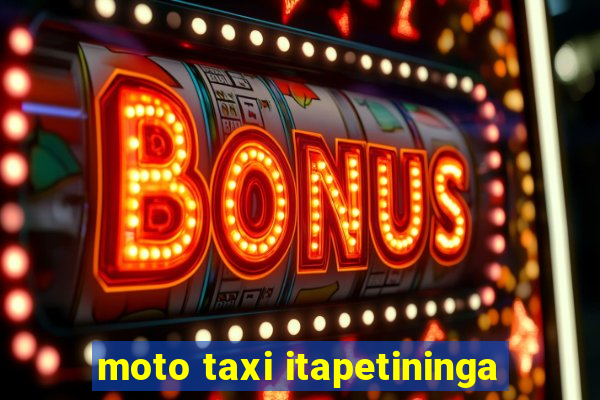 moto taxi itapetininga