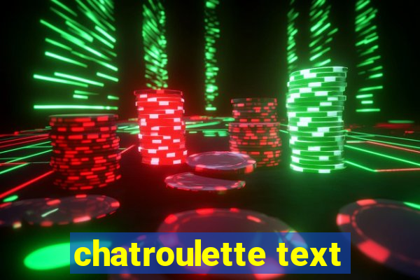 chatroulette text