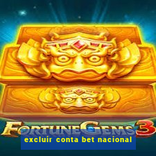 excluir conta bet nacional