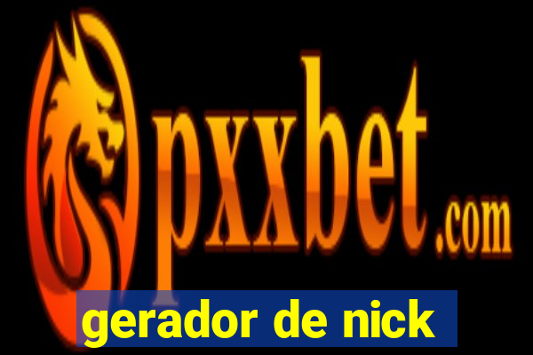 gerador de nick